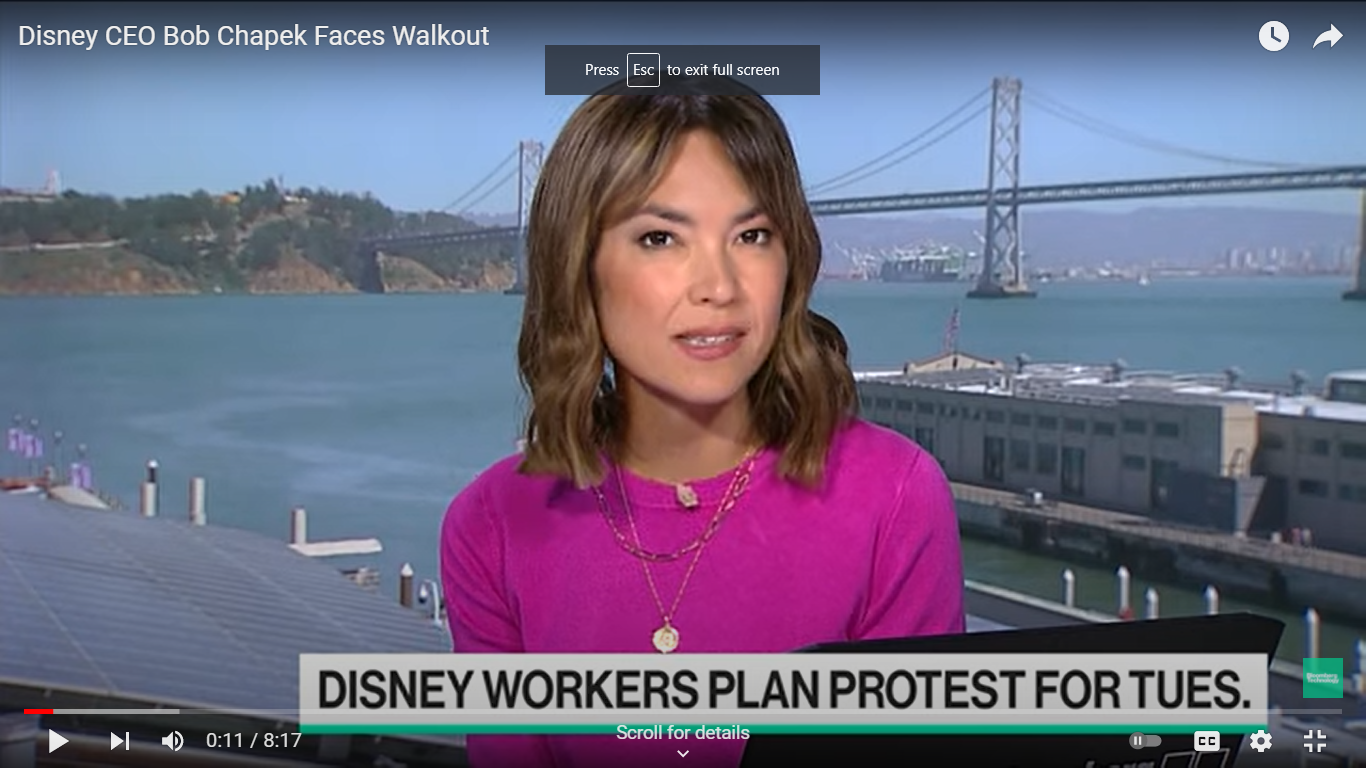 Disney CEO Bob Chapek Faces Walkout